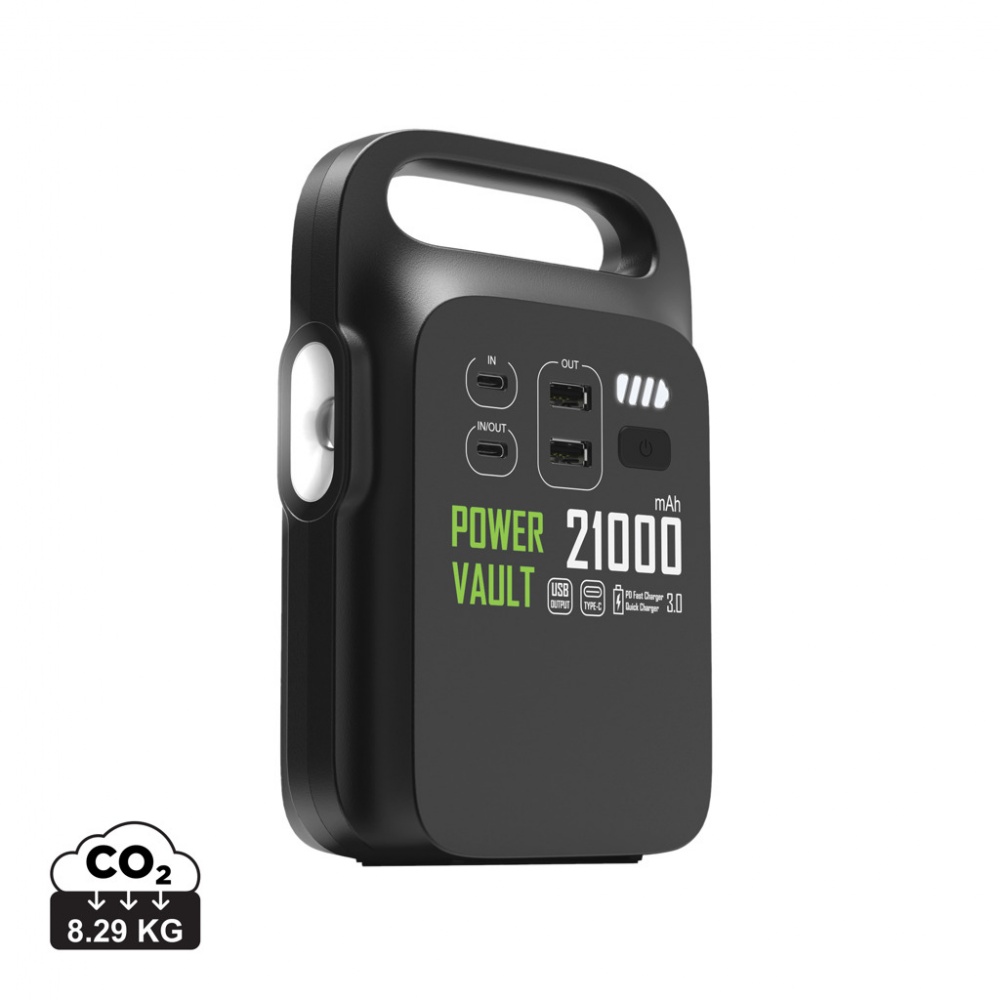 Logo trade advertising products image of: Power Vault RCS rplastic 21000 mAh portable power station