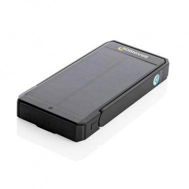 Logo trade promotional giveaways image of: Skywave RCS recycled plastic solar powerbank 10000 mAh