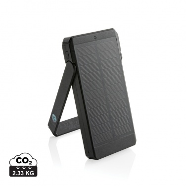 Logotrade advertising product image of: Skywave RCS recycled plastic solar powerbank 10000 mAh