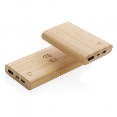 Logotrade promotional product image of: Bamboo 8.000 mAh 5W wireless powerbank