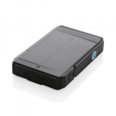 Logotrade promotional merchandise photo of: Skywave RCS rplastic solar powerbank 5000 mAh 10W wireless