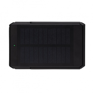 Logo trade promotional products image of: Skywave RCS rplastic solar powerbank 5000 mAh 10W wireless