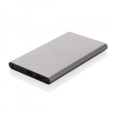 Logotrade promotional items photo of: RCS recycled plastic/aluminum 4000 mah powerbank with type C