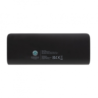 Logo trade promotional merchandise photo of: FlashCharge RCS rplastic 20000 mah fast charge powerbank