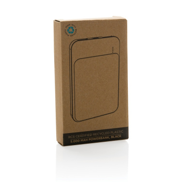 Logotrade promotional item picture of: RCS recycled plastic 5.000 mAh powerbank