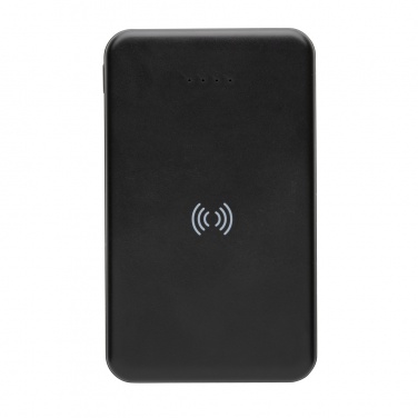 Logo trade corporate gifts picture of: RCS recycled plastic 5.000 mAh 5W wireless powerbank