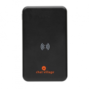 Logotrade advertising product image of: RCS recycled plastic 5.000 mAh 5W wireless powerbank