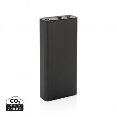 Logotrade corporate gift picture of: Terra RCS recycled 20W aluminium powerbank 20.000 mAh