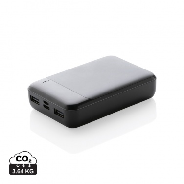 Logo trade promotional giveaway photo of: RCS standard recycled plastic 10.000 mAh powerbank