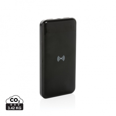 Logo trade corporate gift photo of: RCS standard recycled plastic wireless powerbank