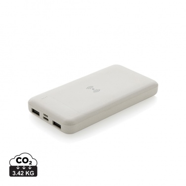 Logo trade promotional products image of: RCS standard recycled plastic wireless powerbank