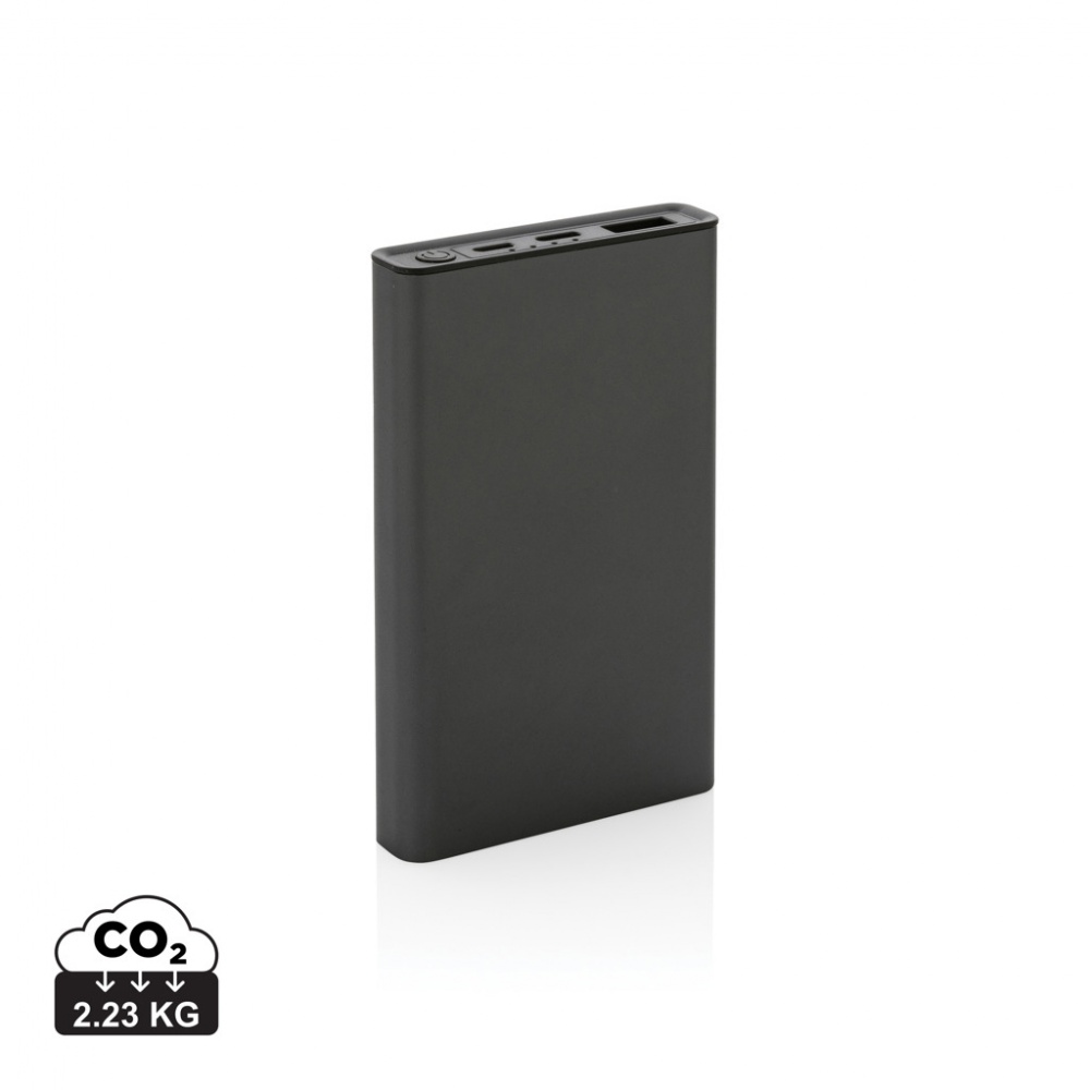 Logotrade promotional products photo of: Terra RCS recycled aluminium powerbank 5.000 mAh