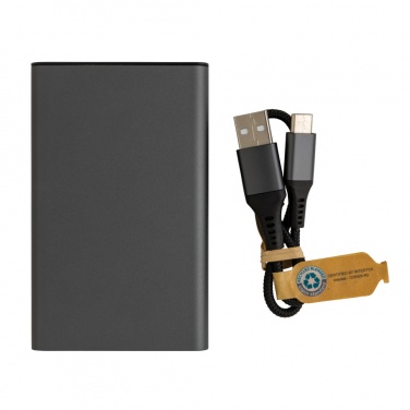 Logotrade advertising products photo of: Terra RCS recycled aluminium powerbank 5.000 mAh