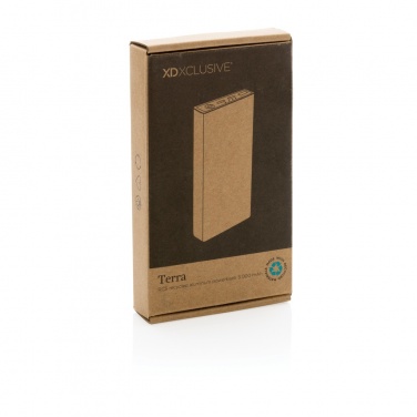 Logotrade corporate gift picture of: Terra RCS recycled aluminium powerbank 5.000 mAh