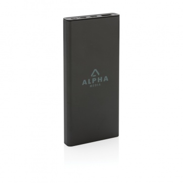 Logo trade promotional product photo of: Terra RCS recycled 18W aluminium powerbank 10.000 mAh