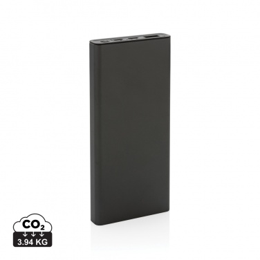 Logotrade promotional merchandise image of: Terra RCS recycled 18W aluminium powerbank 10.000 mAh