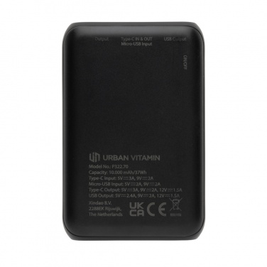 Logotrade promotional merchandise picture of: Urban Vitamin Alameda 10.000 mAh 18W PD powerbank