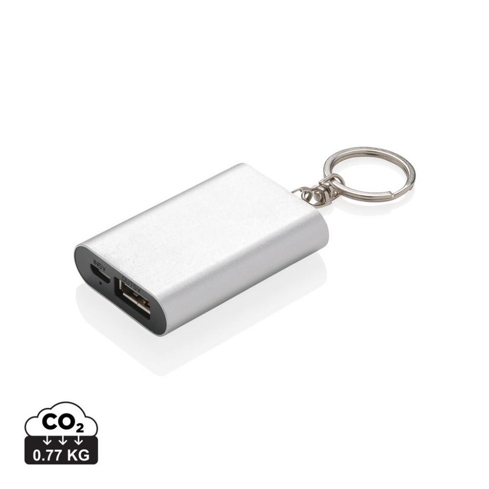 Logo trade promotional gift photo of: 1.000 mAh keychain powerbank