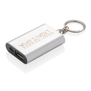 Logo trade corporate gifts image of: 1.000 mAh keychain powerbank