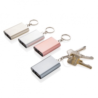 Logo trade promotional products image of: 1.000 mAh keychain powerbank