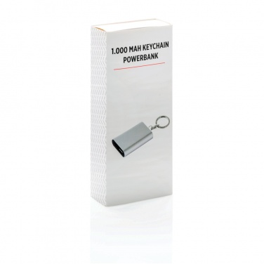 Logo trade business gift photo of: 1.000 mAh keychain powerbank