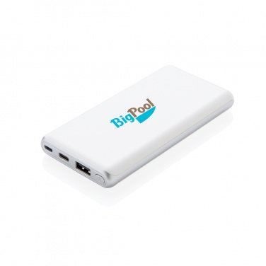 Logo trade promotional giveaway photo of: Ultra fast 10.000 mAh powerbank with PD