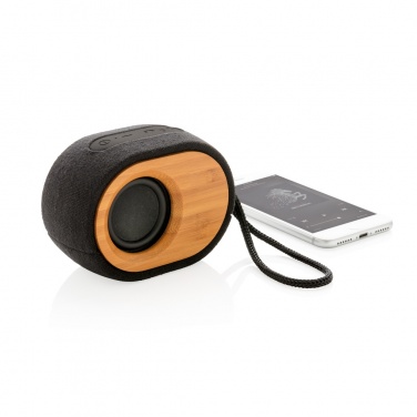 Logo trade promotional merchandise picture of: Bamboo X  speaker