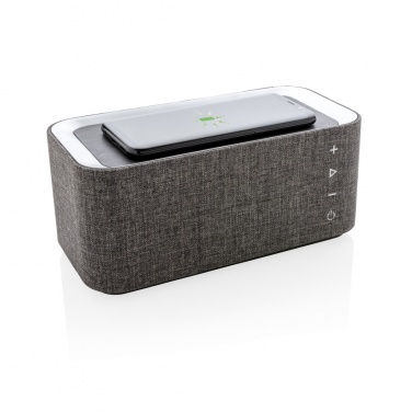 Logo trade corporate gifts picture of: Vogue wireless charging speaker