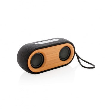 Logo trade advertising products image of: Bamboo X double speaker