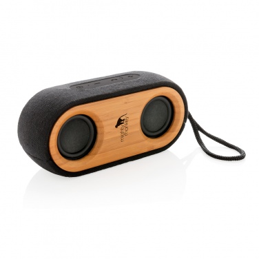 Logotrade advertising product picture of: Bamboo X double speaker