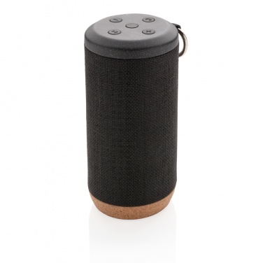 Logo trade promotional items image of: Baia 10W wireless speaker, cork