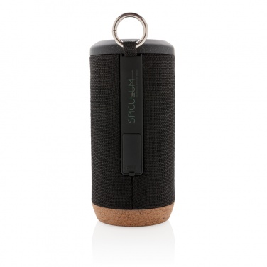 Logo trade promotional merchandise picture of: Baia 10W wireless speaker, cork