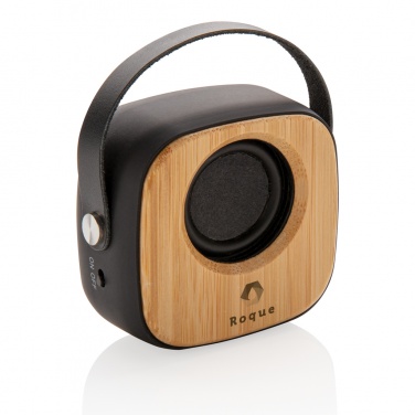 Logo trade promotional gifts picture of: Bamboo 3W Wireless Fashion Speaker