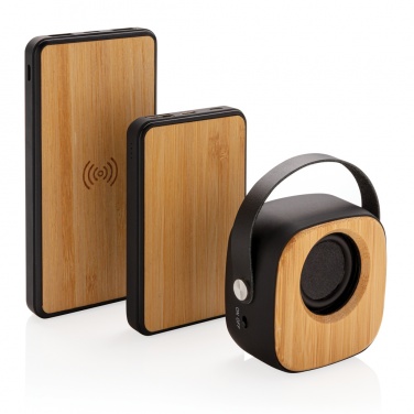 Logotrade promotional giveaway picture of: Bamboo 3W Wireless Fashion Speaker