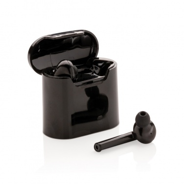 Logo trade promotional giveaways image of: Liberty wireless earbuds in charging case