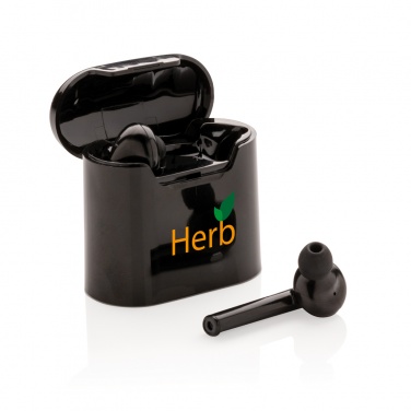 Logo trade promotional products picture of: Liberty wireless earbuds in charging case