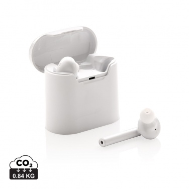 Logo trade advertising products picture of: Liberty wireless earbuds in charging case