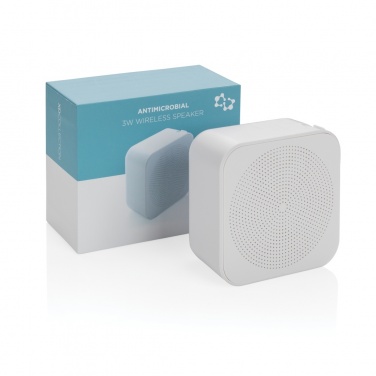 Logo trade promotional gifts picture of: 3W antimicrobial wireless speaker