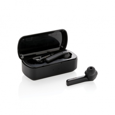 Logo trade promotional item photo of: Free Flow TWS earbuds in charging case