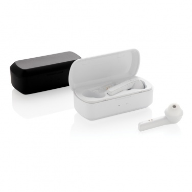 Logo trade corporate gifts picture of: Free Flow TWS earbuds in charging case