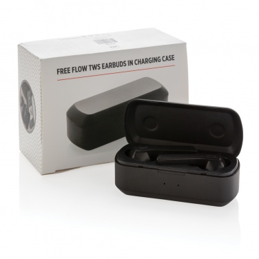 Logotrade promotional product picture of: Free Flow TWS earbuds in charging case