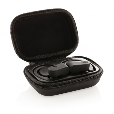 Logo trade promotional gift photo of: TWS sport earbuds in charging case