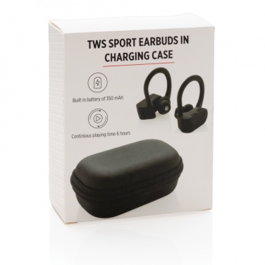 Logotrade promotional product picture of: TWS sport earbuds in charging case