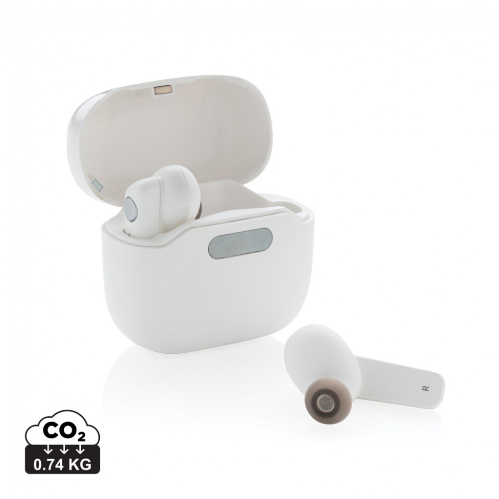 Logo trade promotional products image of: TWS earbuds in UV-C sterilising charging case