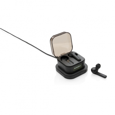 Logotrade promotional gift image of: TWS earbuds in wireless charging case