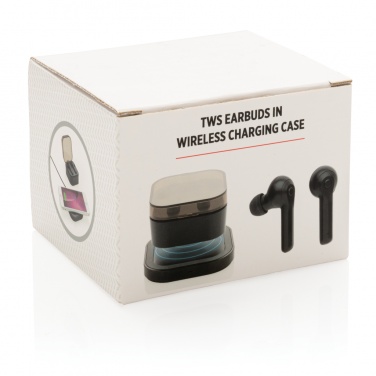 Logotrade promotional gift picture of: TWS earbuds in wireless charging case