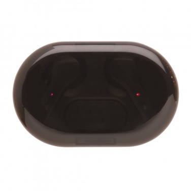 Logo trade promotional gifts picture of: Light up logo TWS earbuds in charging case