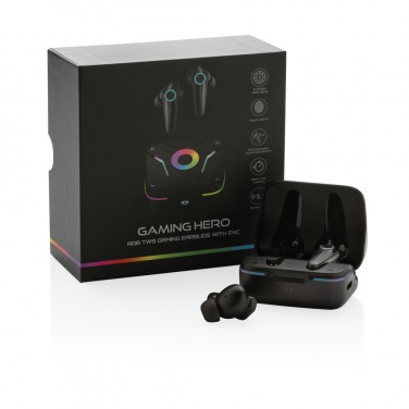 Logo trade promotional gift photo of: RGB gaming earbuds with ENC