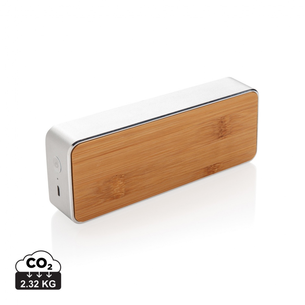 Logotrade promotional item image of: Nevada Bamboo 3W wireless speaker