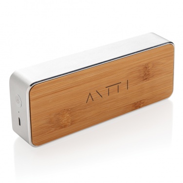 Logotrade promotional item image of: Nevada Bamboo 3W wireless speaker